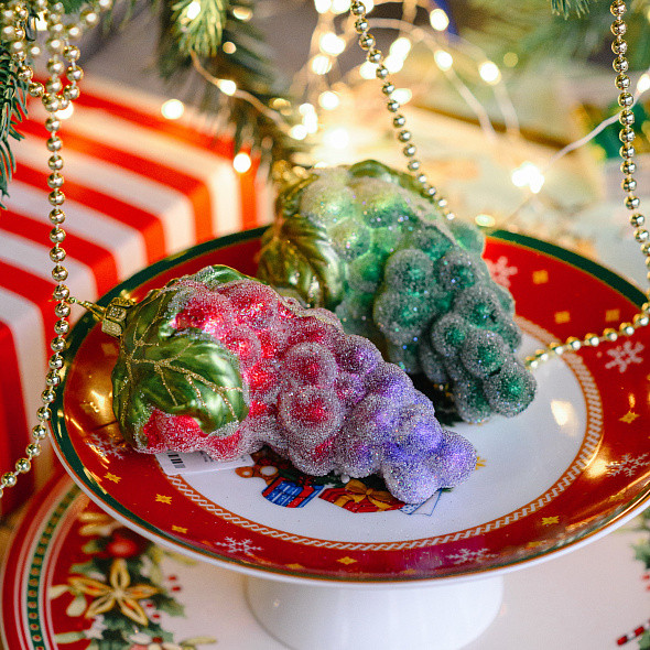 Елочная игрушка Kurt S. Adler Christmas 2025 Виноград / C6396