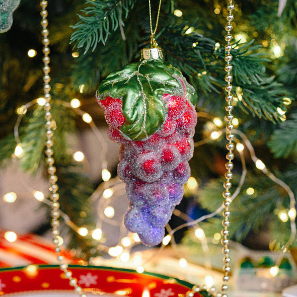Елочная игрушка Kurt S. Adler Christmas 2025 Виноград / C6396