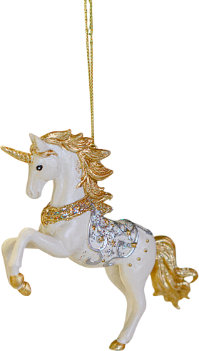 Елочная игрушка Kurt S. Adler Christmas 2025 Единорог/ Пегас / E1037 - фото