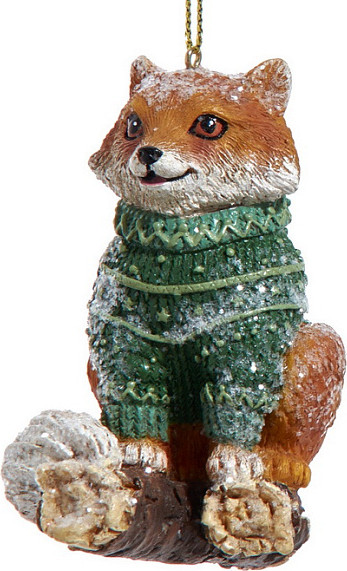 Елочная игрушка Kurt S. Adler Christmas 2025 Зимняя лиса / E1096_2 - фото
