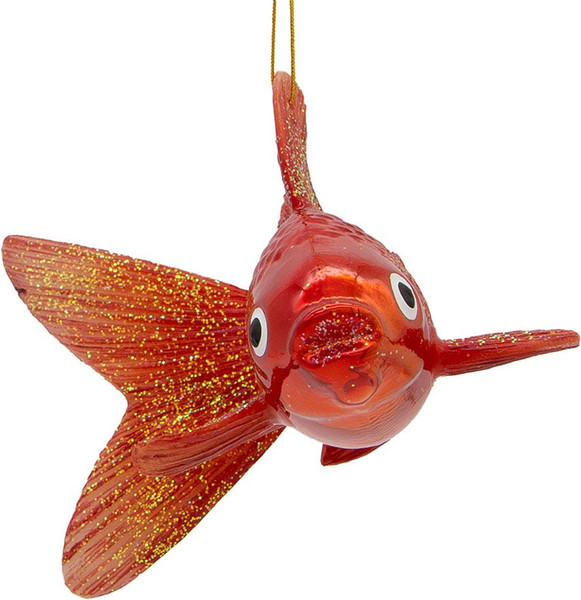 Елочная игрушка Kurt S. Adler Christmas 2025 Золотая рыбка / NB0729