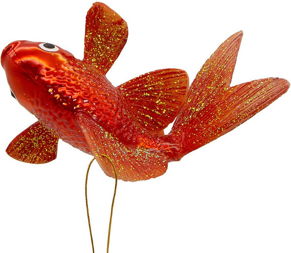 Елочная игрушка Kurt S. Adler Christmas 2025 Золотая рыбка / NB0729