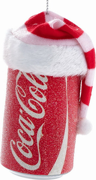 Елочная игрушка Kurt S. Adler Kurt Christmas 2025 Кока-кола в колпачке / CC1103_2 - фото