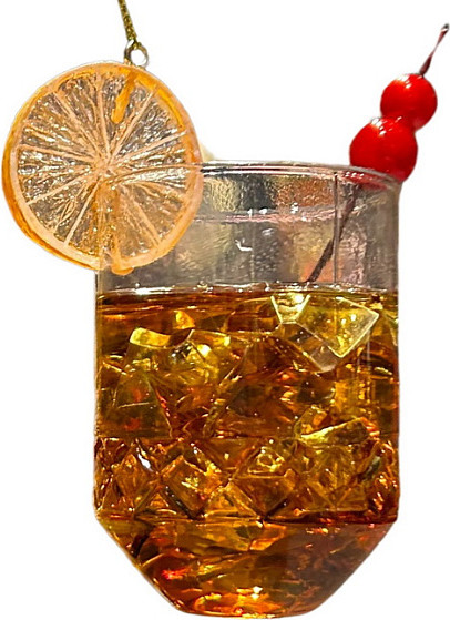 Елочная игрушка Kurt S. Adler Christmas 2025 Коктейль / ZCI25256 - фото