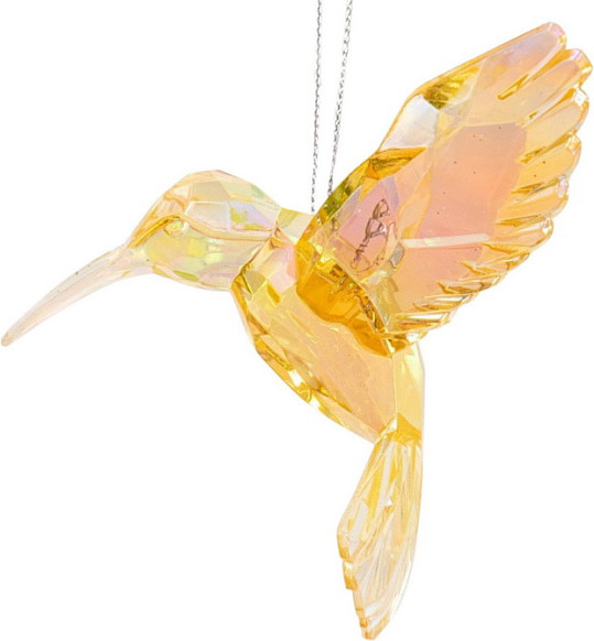 Елочная игрушка Kurt S. Adler Christmas 2025 Колибри / T2031YEL - фото