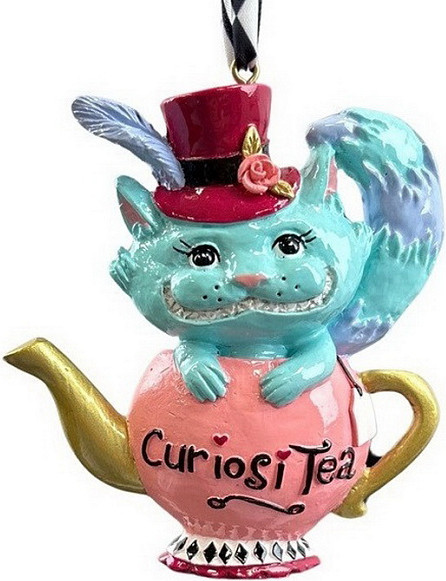 Елочная игрушка Kurt S. Adler Kurt Christmas 2025 Кот в чайнике / ZCI25227_1 - фото