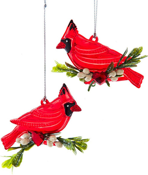 Елочная игрушка Kurt S. Adler Christmas 2025 Красный кардинал / T3797