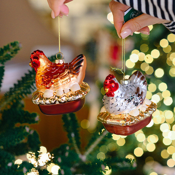 Елочная игрушка Kurt S. Adler Christmas 2025 Курочка / T3834_1