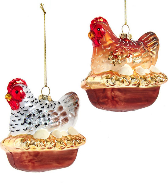 Елочная игрушка Kurt S. Adler Christmas 2025 Курочка / T3834_1