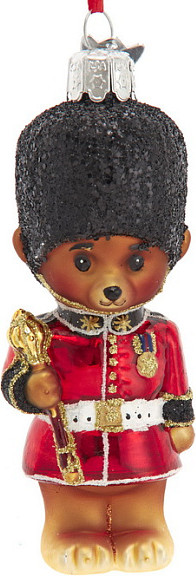 Елочная игрушка Kurt S. Adler Christmas 2025 Мишка-гвардеец / NB1850 - фото