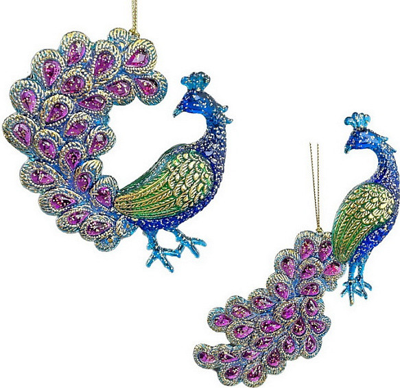 Елочная игрушка Kurt S. Adler Christmas 2025 Павлин / ZCI25279