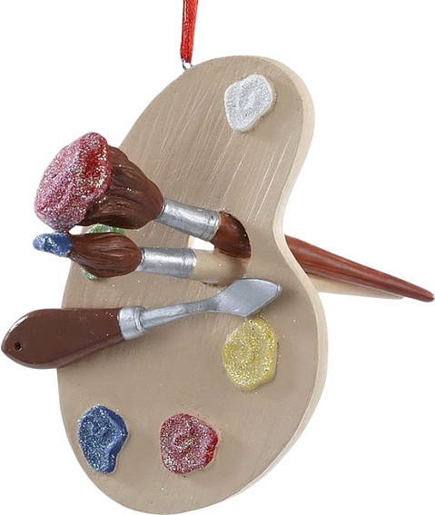 Елочная игрушка Kurt S. Adler Christmas 2025 Палитра художника / D1571 - фото