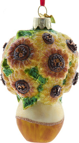 Елочная игрушка Kurt S. Adler Christmas 2025 Подсолнухи / NB1844 - фото