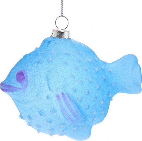 Елочная игрушка Kurt S. Adler Christmas 2025 Светящаяся Рыба / D4658_3 - фото
