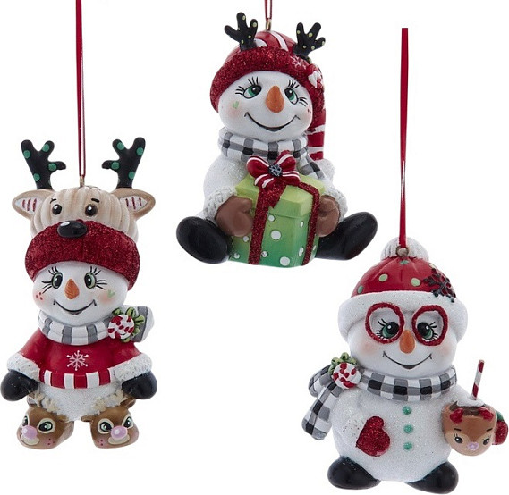 Елочная игрушка Kurt S. Adler Christmas 2025 Снеговик / D4649