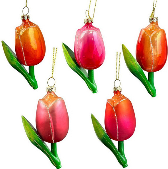 Елочная игрушка Kurt S. Adler Christmas 2025 Тюльпан / ZCI25217