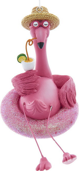 Елочная игрушка Kurt S. Adler Christmas 2025 Фламинго / T3850 - фото