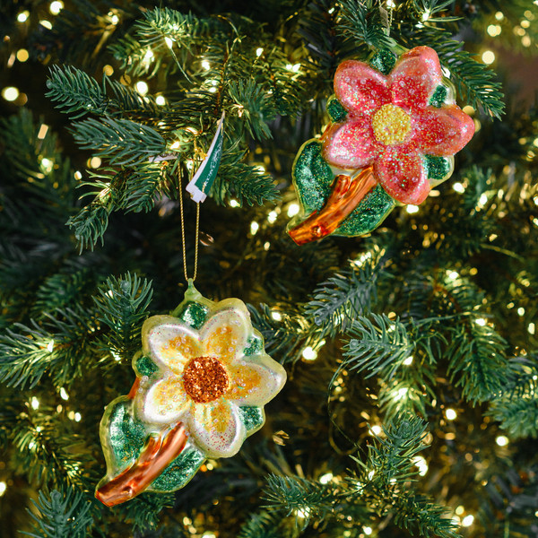 Елочная игрушка Kurt S. Adler Christmas 2025 Цветок / ZCI25224
