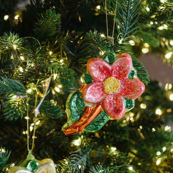 Елочная игрушка Kurt S. Adler Christmas 2025 Цветок / ZCI25224