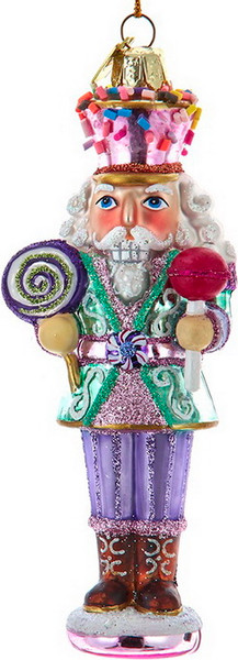 Елочная игрушка Kurt S. Adler Christmas 2025 Щелкунчик с леденцом / NB1800_1 - фото