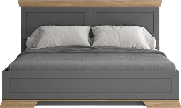 Двуспальная кровать Black Red White Marselle LOZ160х200 с ПМ  - фото