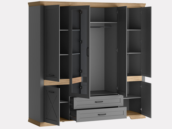 Шкаф Black Red White Marselle / SZF6D2S