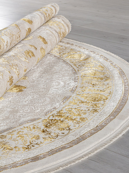 Коврик Arda Delina A123B-OVAL-CREAM-GOLD FDY