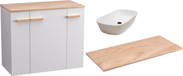Комплект мебели для ванной Lauter Adri тумба, столешница, раковина 21393-70 - фото