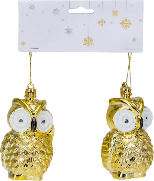 Набор елочных игрушек Белбогемия Совы HE2301-721 / 291076 - фото