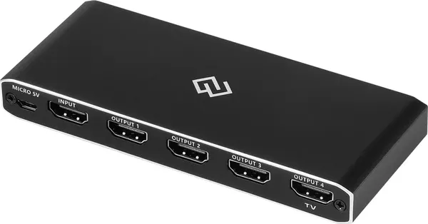 Сплиттер Digma DHSP-v2x4 HDMI (f)/4xHDMI (f)