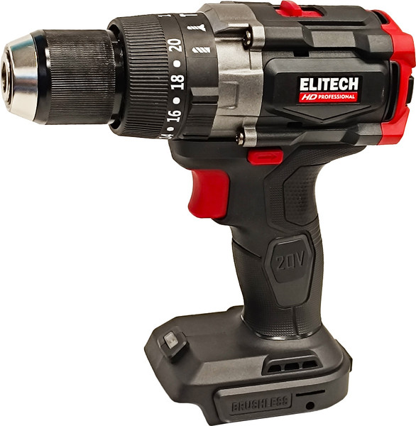 Аккумуляторная дрель-шуруповерт Elitech CD 20BL2 / 205726 - фото