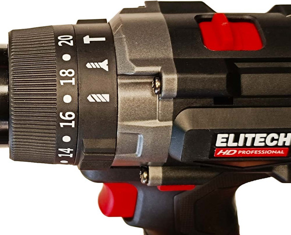 Аккумуляторная дрель-шуруповерт Elitech CD 20BL2 / 205726