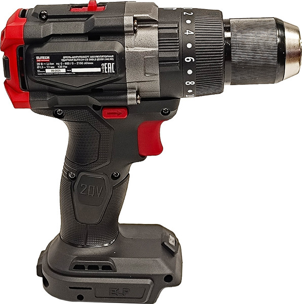 Аккумуляторная дрель-шуруповерт Elitech CD 20BL2 / 205726