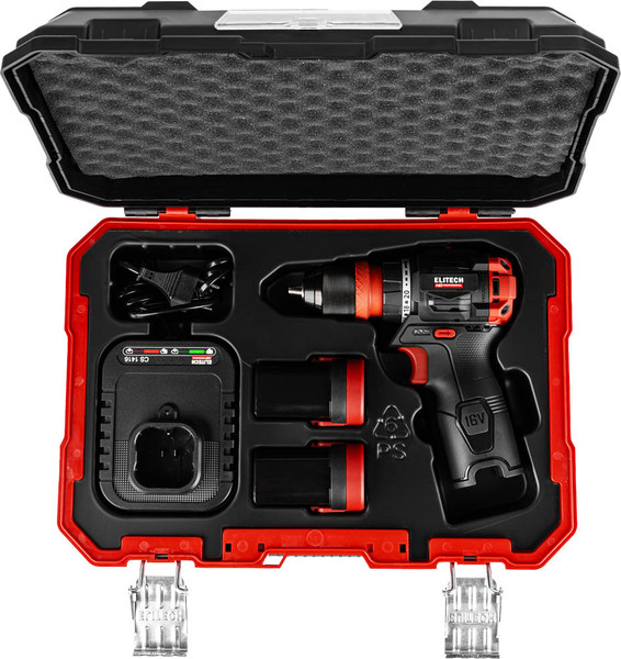 Аккумуляторная дрель-шуруповерт Elitech CD 16UL2 / 214224