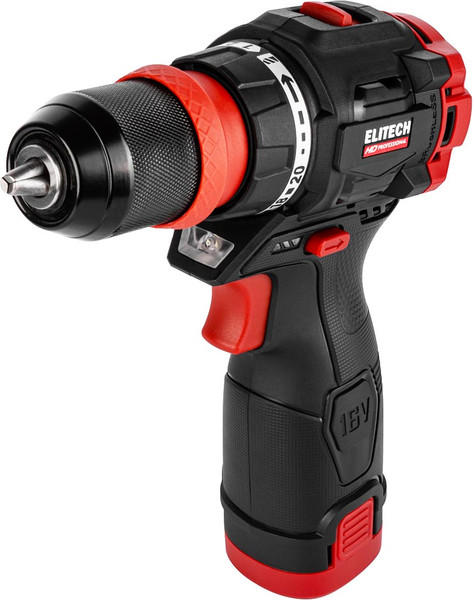 Аккумуляторная дрель-шуруповерт Elitech CD 16UL2 / 214225