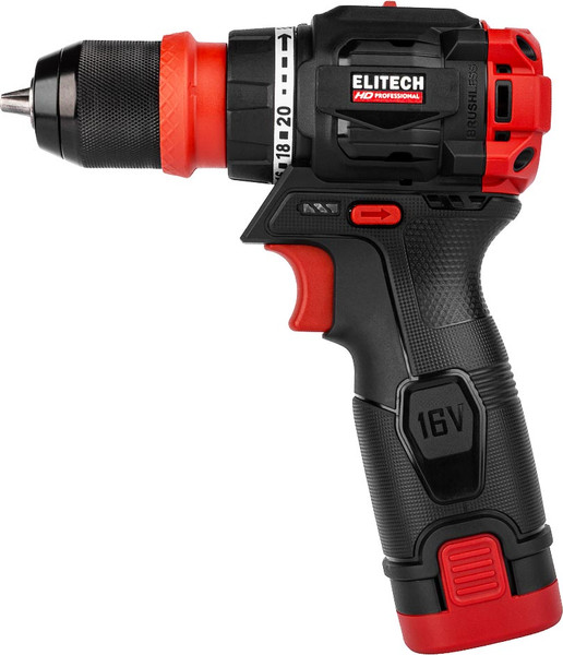 Аккумуляторная дрель-шуруповерт Elitech CD 16UL2 / 214225