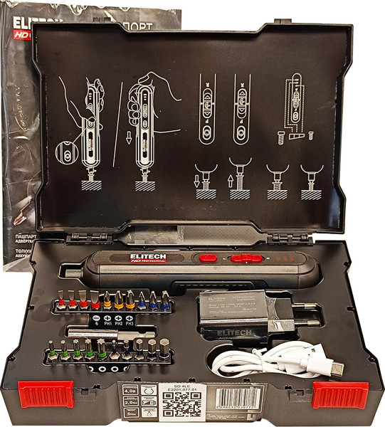 Электроотвертка Elitech SD 4LE / 210283
