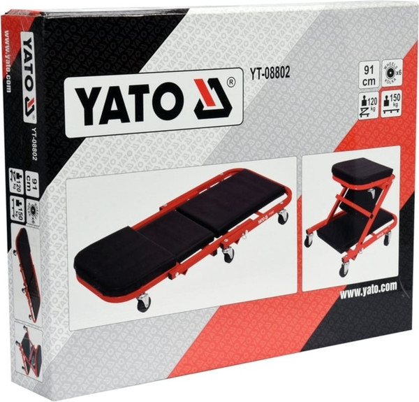 Лежак подкатной Yato YT-08802