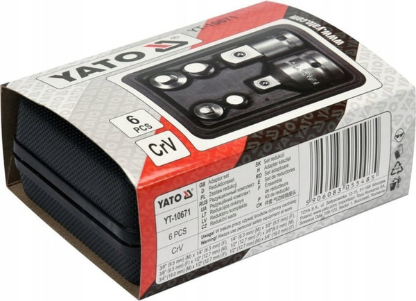 Набор адаптеров слесарных Yato Редукционный набор CRV YT-10671