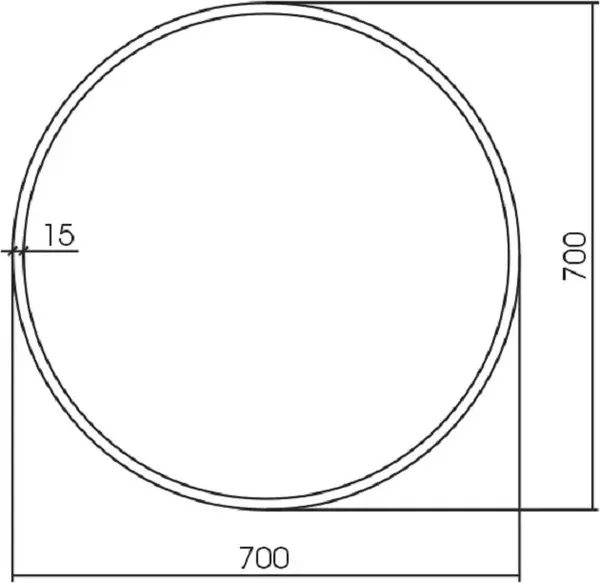 Зеркало Silver Mirrors Glory D700 / LED-00003072