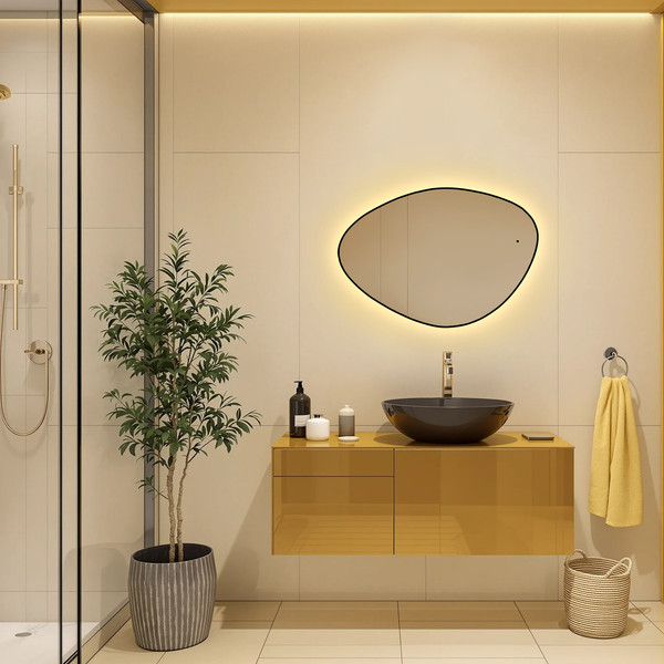 Зеркало Silver Mirrors Lucas Black-ТХ 60x85 / LED-00003110