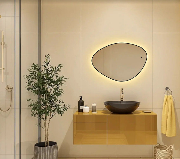 Зеркало Silver Mirrors Lucas Black-ТХ 70x100 / LED-00003132