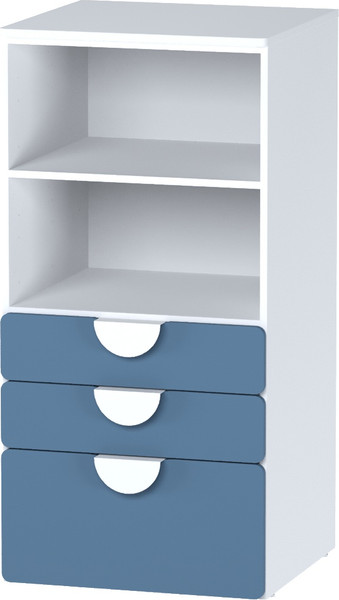 Стеллаж Mebelain Пикси 120 с 3 ящиками - фото