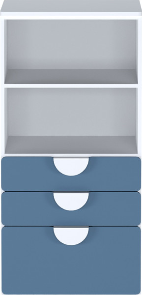 Стеллаж Mebelain Пикси 120 с 3 ящиками