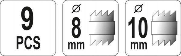 Набор сверл Yato Для высверливания точечной сварки YT-28919