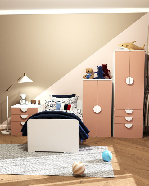 Шкаф Mebelain Пикси 120 с 3 полками