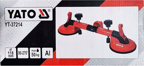 Стеклодомкрат Yato Угловая присоска для стекла YT-37214