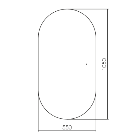 Зеркало Silver Mirrors Viva 55x105 / LED-00002641