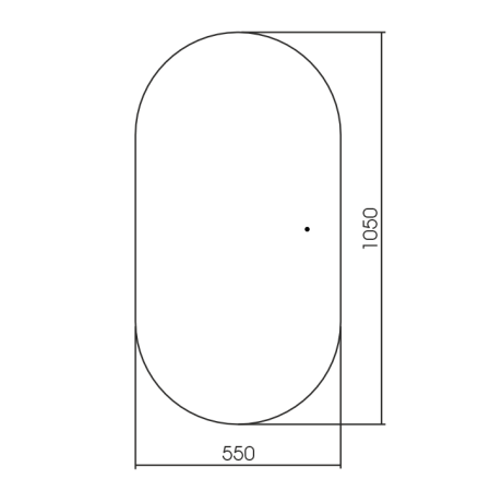 Зеркало Silver Mirrors Viva TX 55x105 / LED-00002926