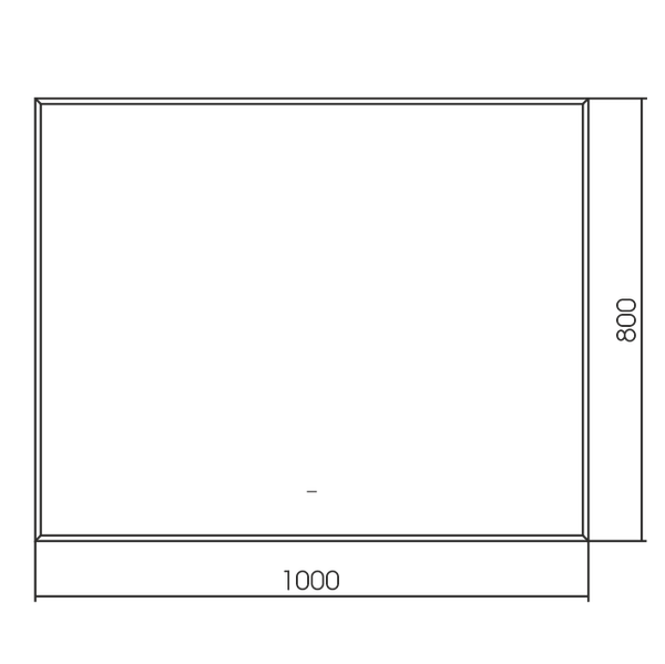 Зеркало Silver Mirrors Алмина 100x80 / LED-00002704